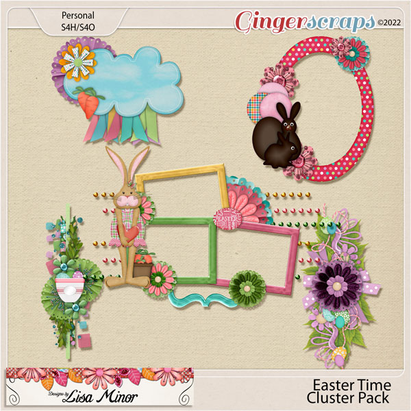 Easter Time Cluster Pack from Designs by Lisa Minor