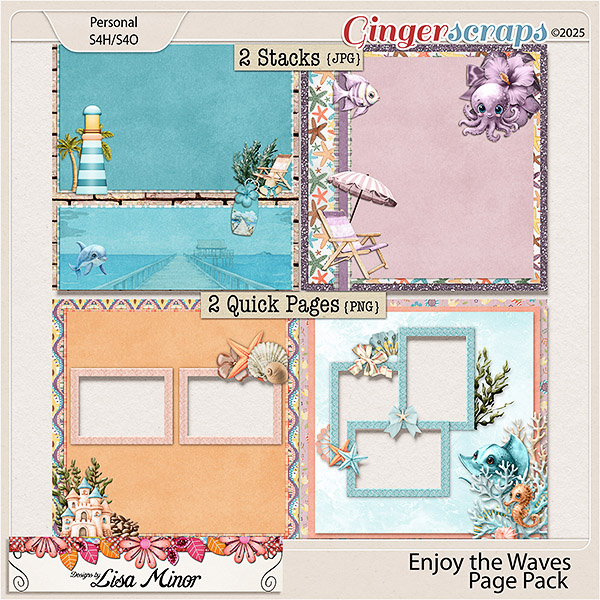 Enjoy the Waves Page Pack from Designs by Lisa Minor