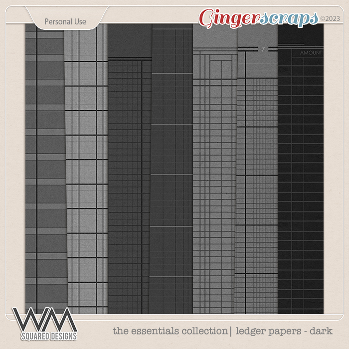 Essentials Collection | Ledger Papers - Dark