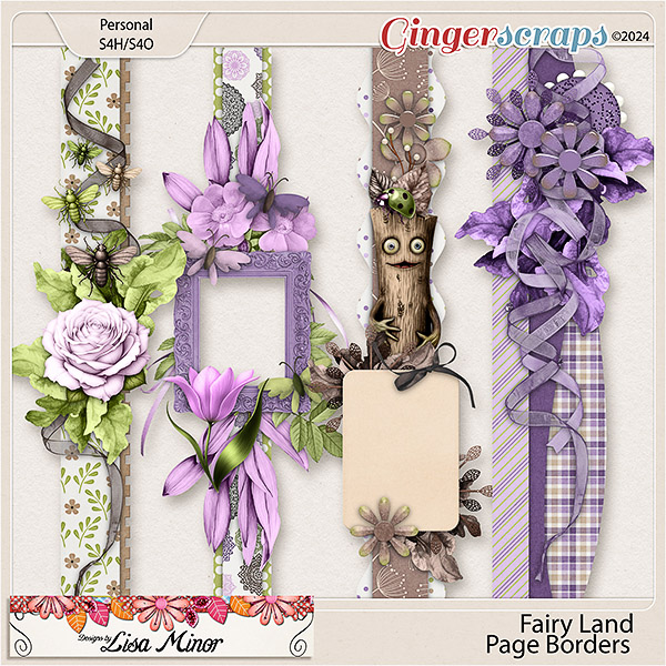 Fairy Land Page Borders from Designs by Lisa Minor