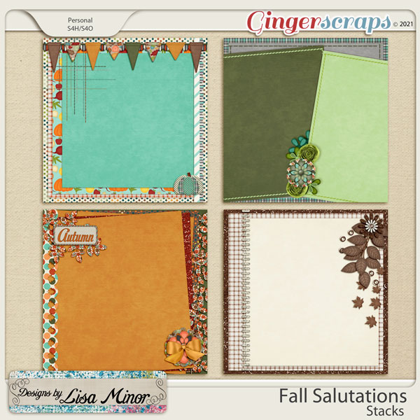 Fall Salutations Stacks from Designs by Lisa Minor