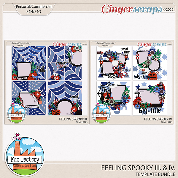 Feeling Spooky III and IV - Template Bundle by Fun Factory