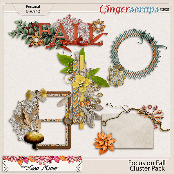 Focus on Fall Cluster Pack from Designs by Lisa Minor