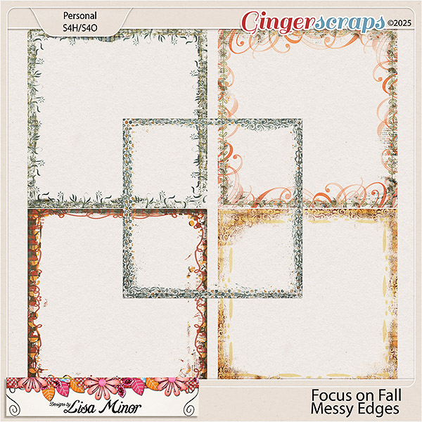Focus on Fall Messy Edges from Designs by Lisa Minor