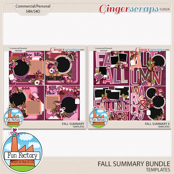 Fall Summary Bundle - Templates by Fun Factory