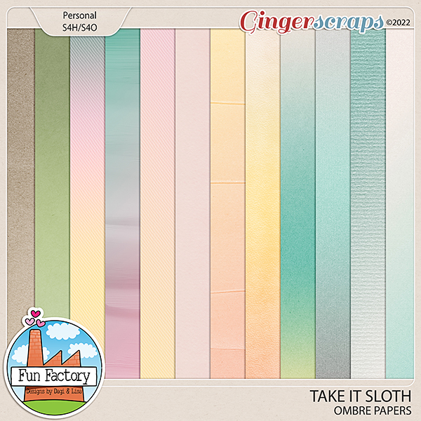 Take It Sloth - Ombre Papers by Fun Factory