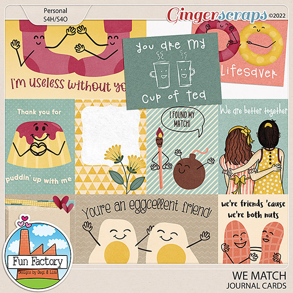 We Match - Journal Cards by Fun Factory