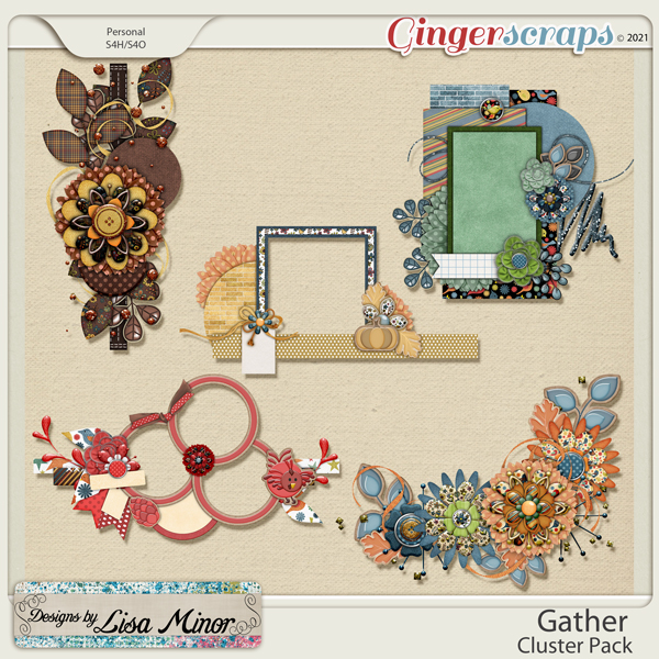 Gather Cluster Pack from Designs by Lisa Minor