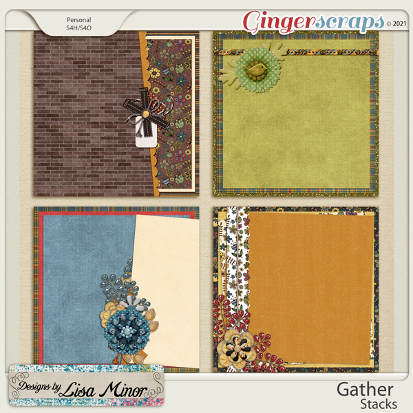 Gather Stacks from Designs by Lisa Minor