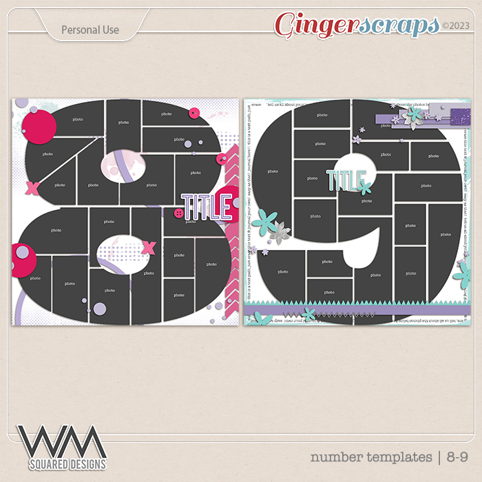 Number Templates: 8 - 9 | The Templates   