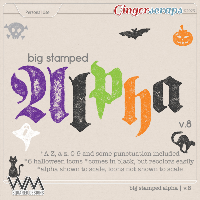 Big Stamped Alpha | V.8