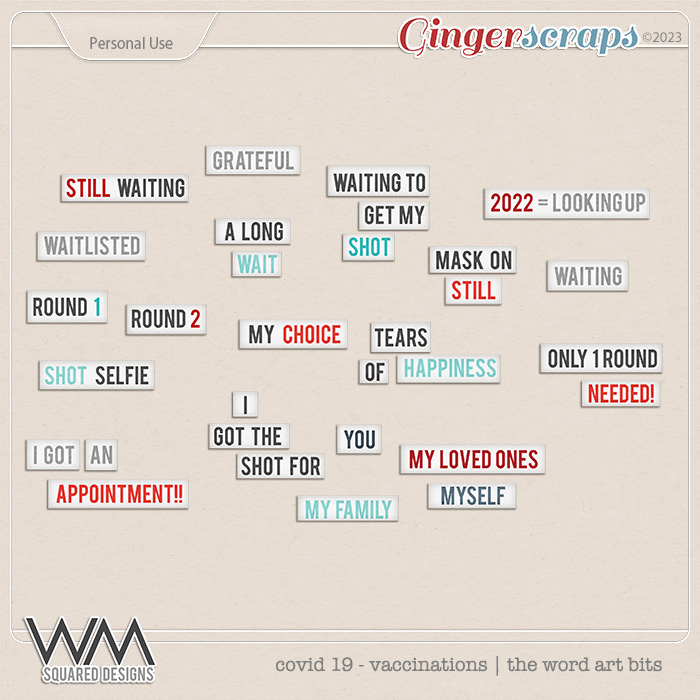 Covid-19 - Vaccinations | The Word Art Bits