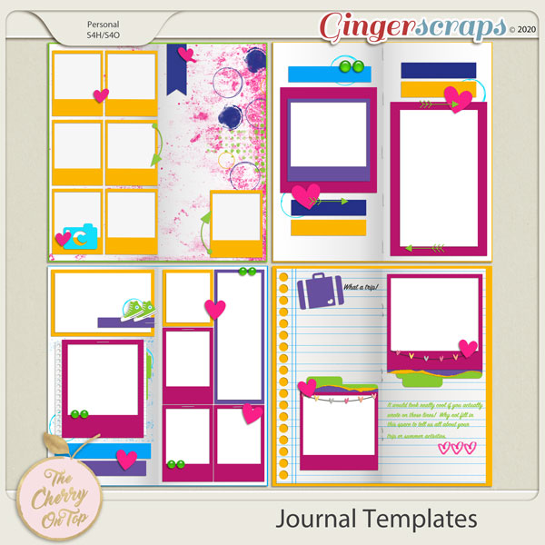 The Cherry On Top Journal Templates