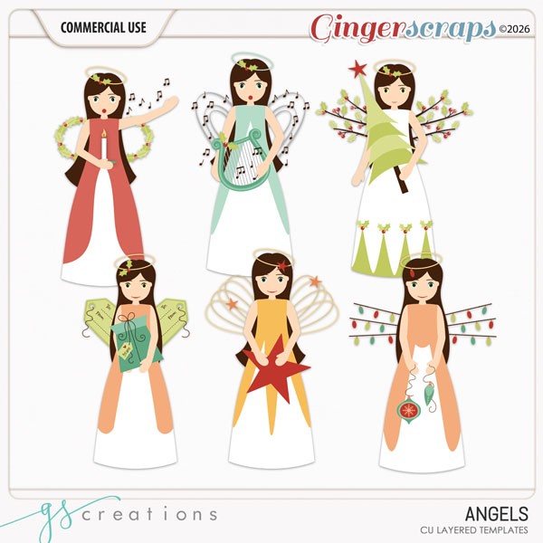 Angels Layered Templates (CU) by GS Creations