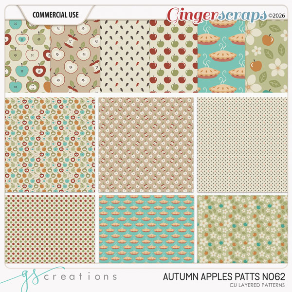 Autumn Apples Patts62 (CU) by GS Creations