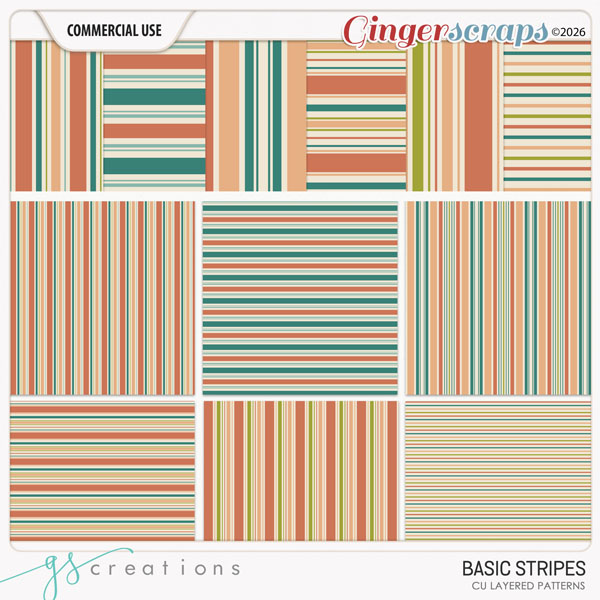 Basic Stripes Layered Patterns (CU) by GS Creations