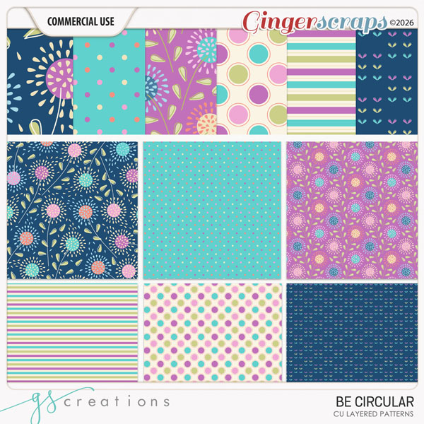 Be Circular Layered Patterns (CU) by GS Creations