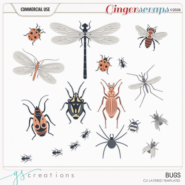 Bugs Layered Templates (CU) by GS Creations