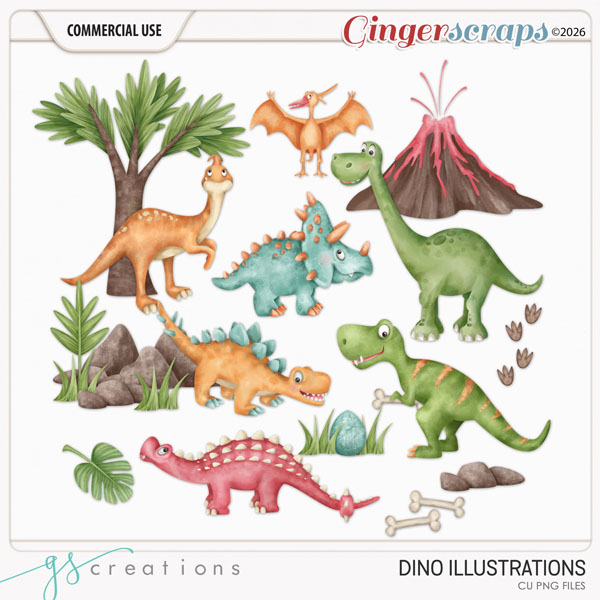 Dino Illustrated (CU) by GS Creations