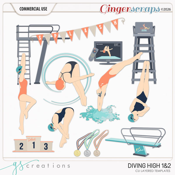 Diving High Layered Templates (CU) by GS Creations