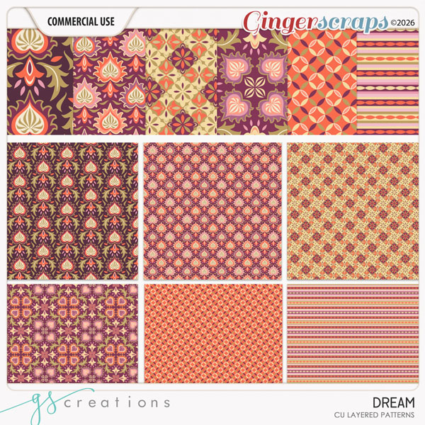 Dream1 Layered Patterns (CU) by GS Creations