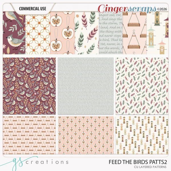 Feed the Birds Patts 2 (CU) by GS Creations