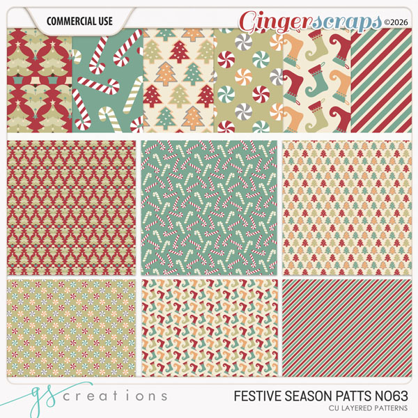 Festive Season Patts63 (CU) by GS Creations