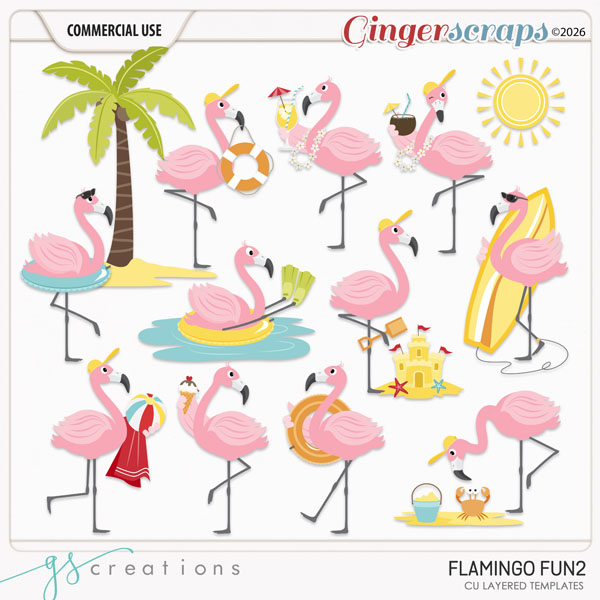 Flamingo Fun2 (CU) by GS Creations