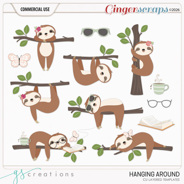 Hanging Around Layered Templates (CU) by GS Creations