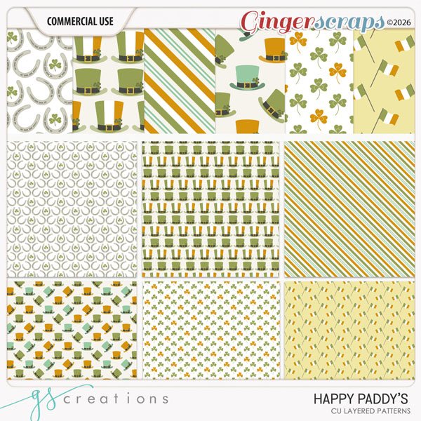 Happy Paddys Patterns (CU) by GS Creations