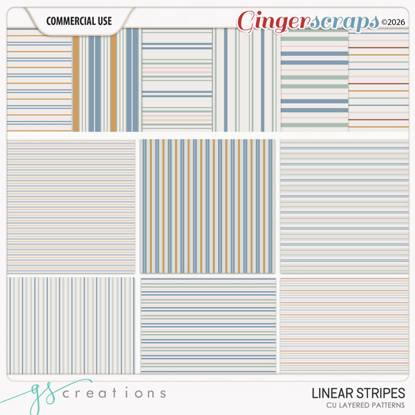 Linear Stripes Layered Patterns (CU) by GS Creations