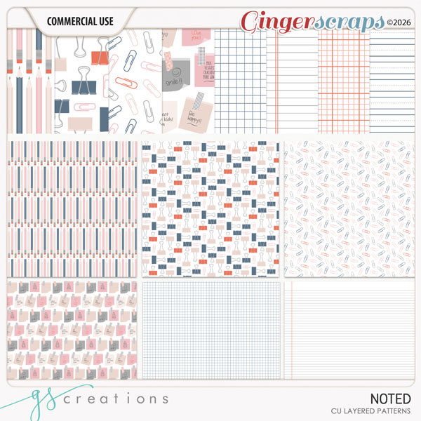 Noted Layered Patterns (CU) by GS Creations