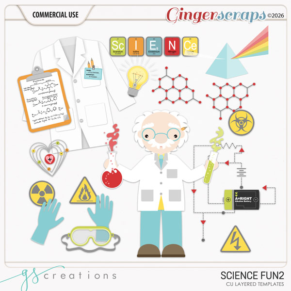 Science Fun2 Layered Templates (CU) by GS Creations