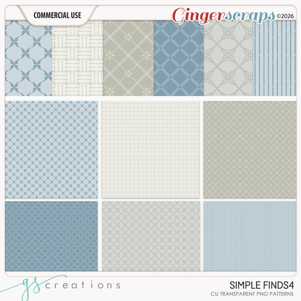 Simple Finds 04 Patterns (CU) by GS Creations