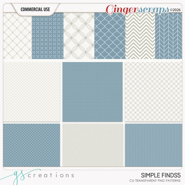 Simple Finds 05 Patterns (CU) by GS Creations