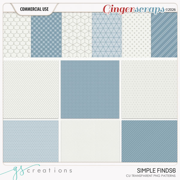 Simple Finds 06 Patterns (CU) by GS Creations