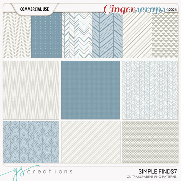 Simple Finds 07 Patterns (CU) by GS Creations