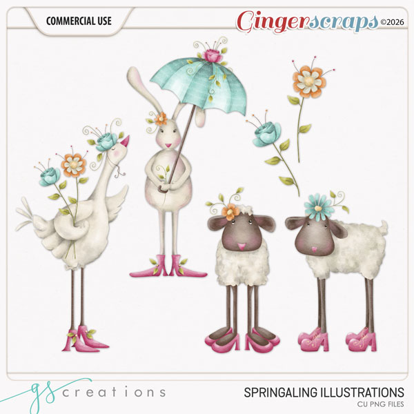 Springaling Illustrations (CU) by GS Creations