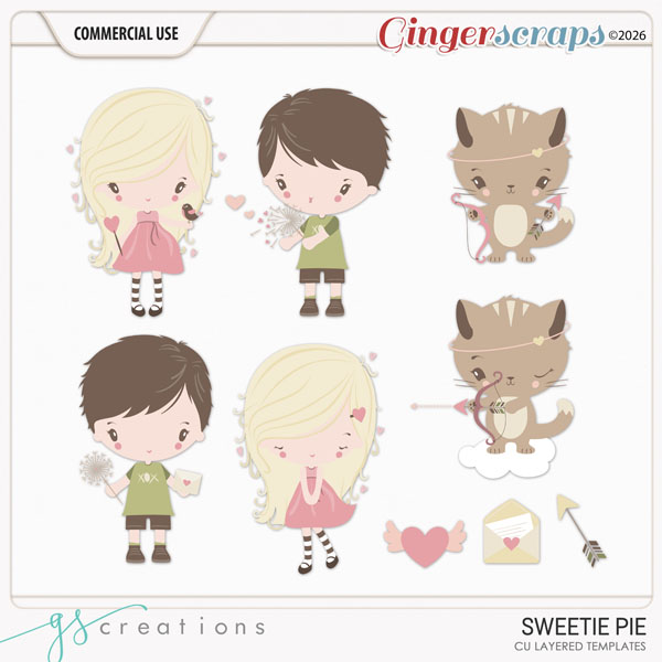 Sweetie Pie Layered Templates (CU) by GS Creations