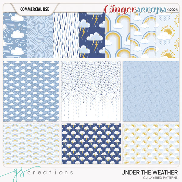 Under the Weather Layered Patterns (CU) by GS Creations