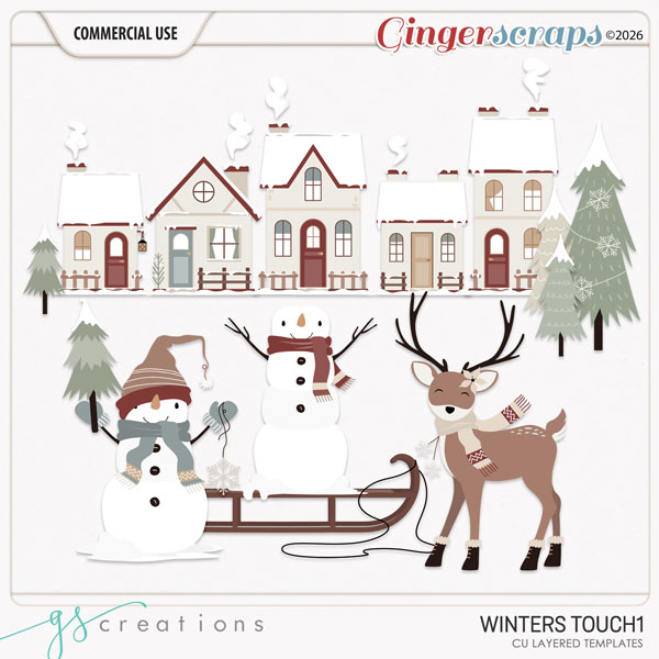 Winters Touch1 Layered Templates (CU) by GS Creations
