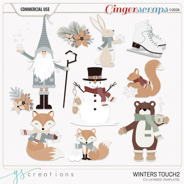 Winters Touch2 Layered Templates (CU) by GS Creations
