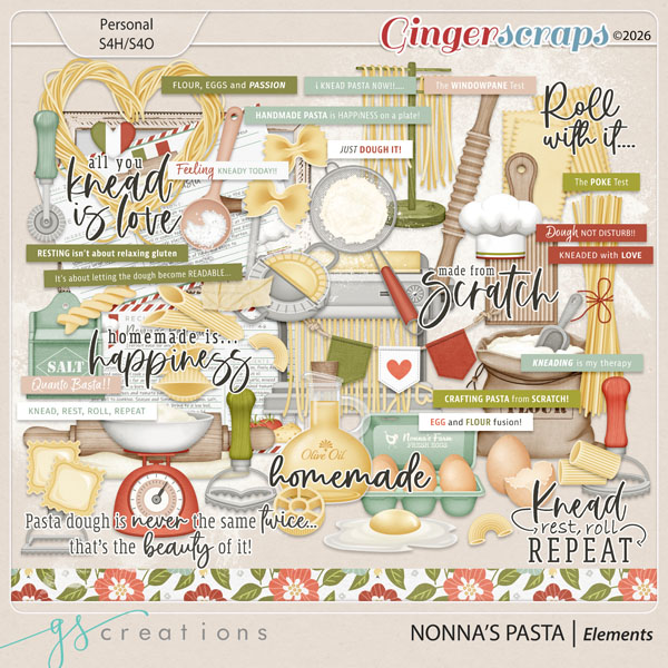 Nonnas Pasta Elements by GS Creations