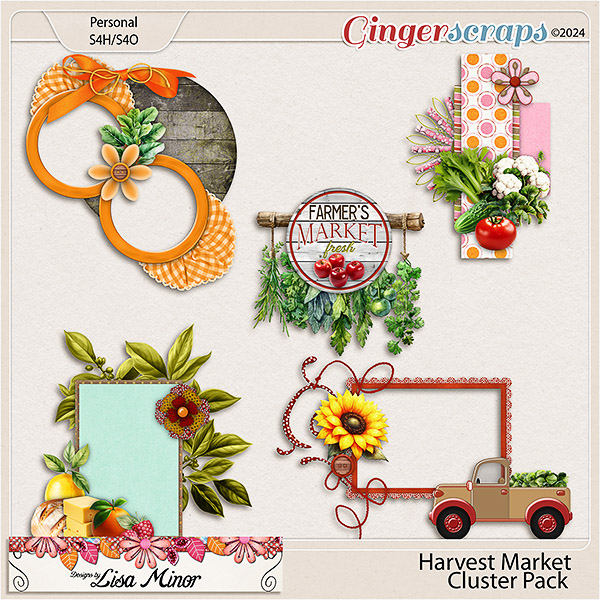 Harvest Market Cluster Pack from Designs by Lisa Minor
