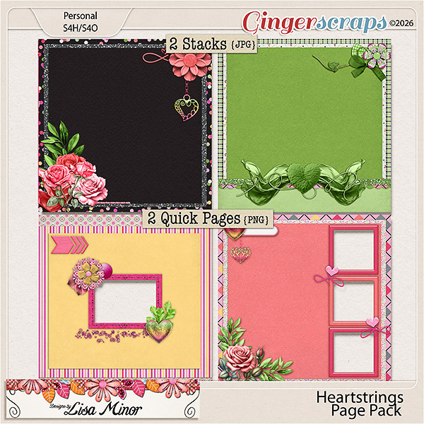 Heartstrings Page Pack from Designs by Lisa Minor