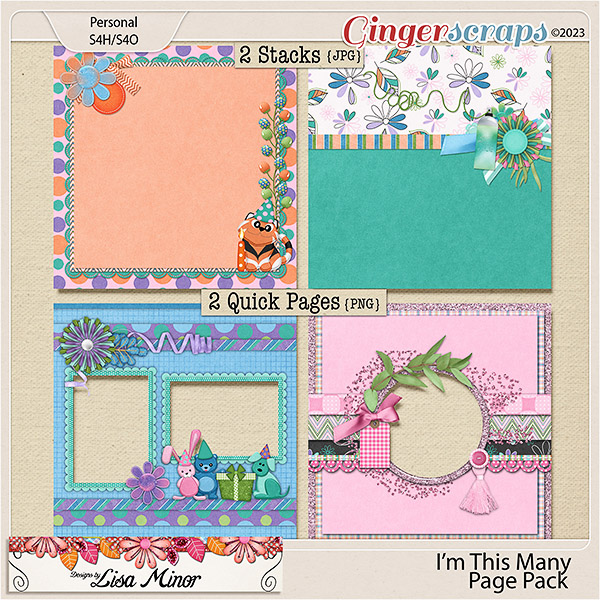I'm This Many Page Pack from Designs by Lisa Minor