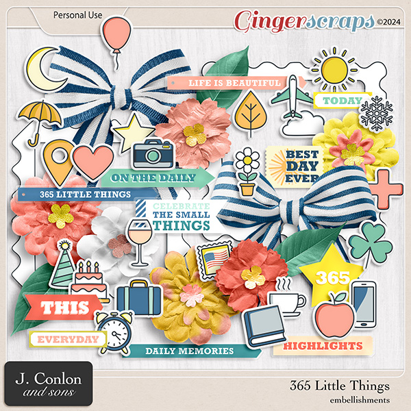 365 Little Things Embellishments by J. Conlon and Sons