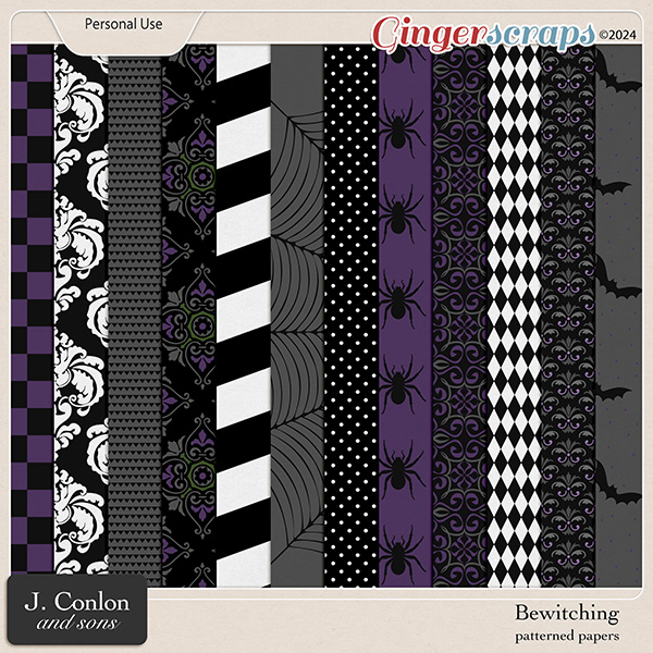 Bewitching Patterned Papers by J. Conlon and Sons