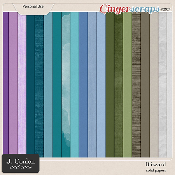 Blizzard Solid Papers by J. Conlon and Sons