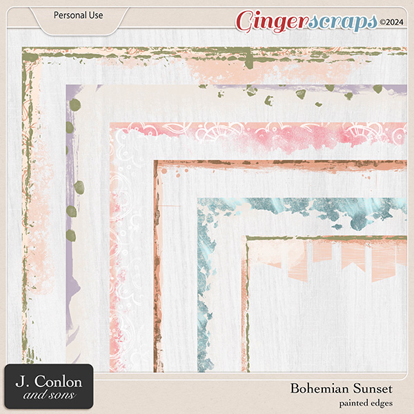 Bohemian Sunset Painted Edges by J. Conlon and Sons